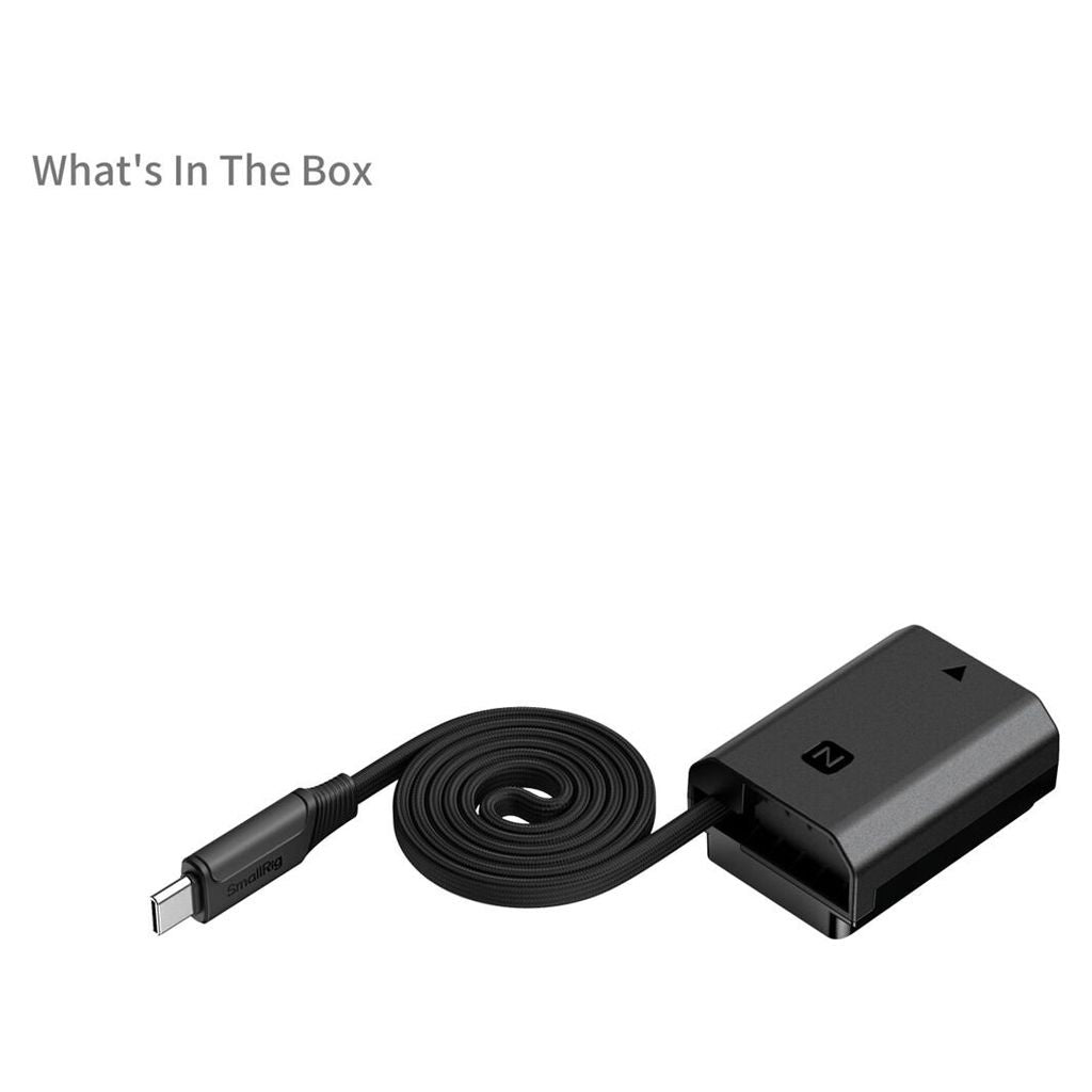 SmallRig Dummy Battery Power Cable for USB-C for NP-FZ100 6412