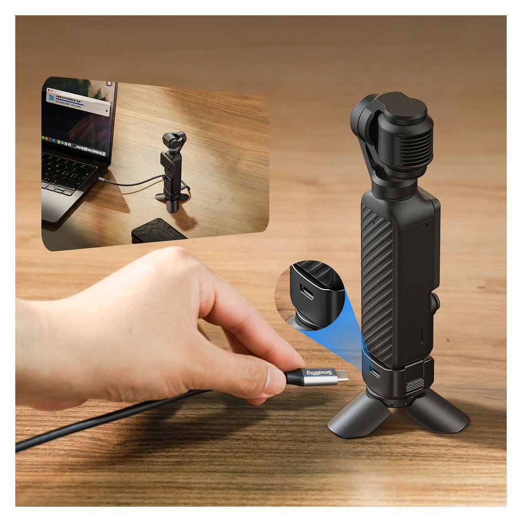 SmallRig mini Desktop Quick Release Tripod with USB-C for DJI Osmo Pocket 4P / 4 / 3
