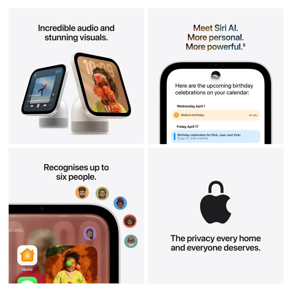 Apple HomeView Smart Home Display - Starlight