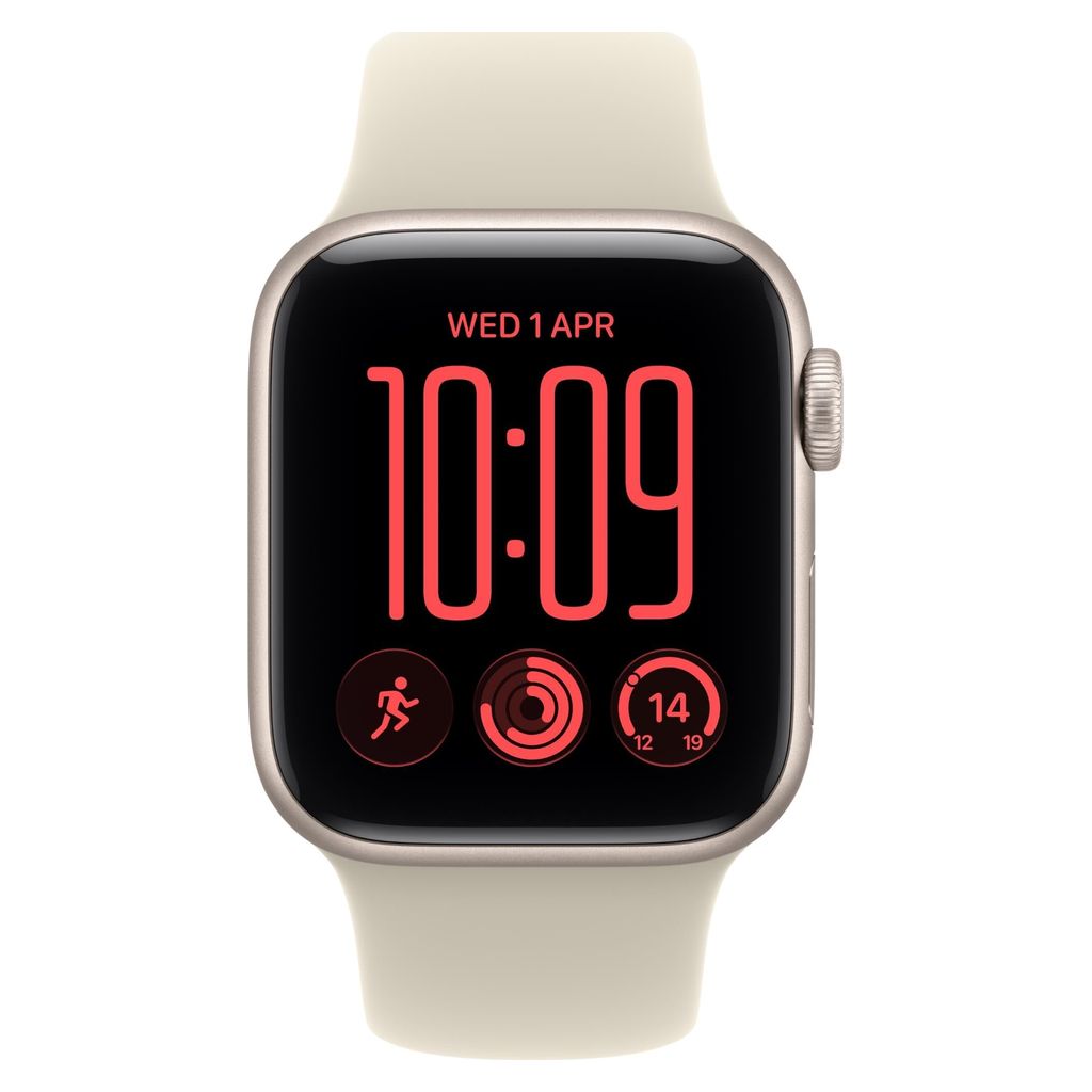 Apple Watch SE 3 40mm Starlight Aluminium GPS + Cellular Sand Sport Band (S/M)