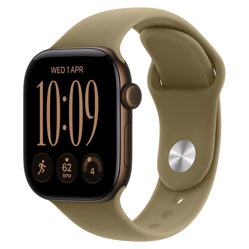 Apple Watch Series 12 42mm Dark Bronze Aluminium Case GPS Olive Sport Band (M/L)