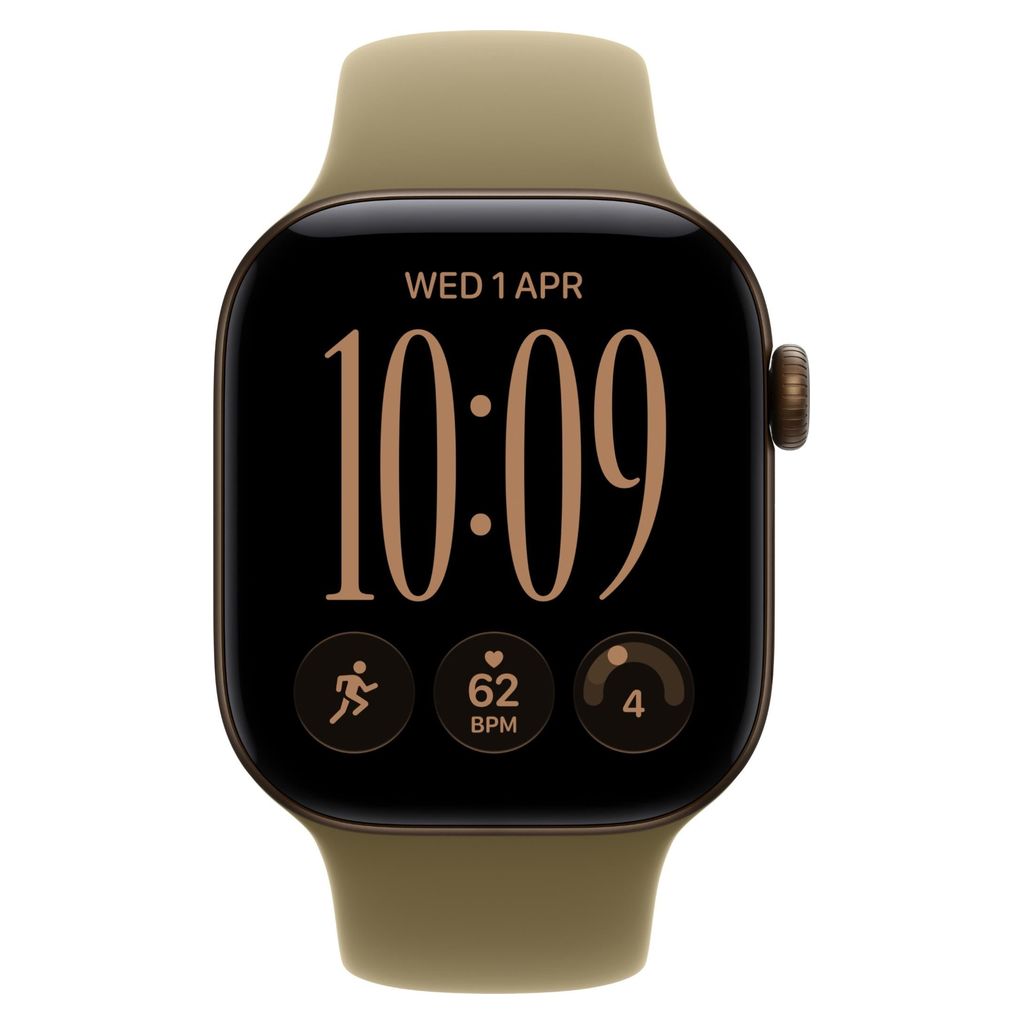 Apple Watch Series 12 42mm Dark Bronze Aluminium Case GPS Olive Sport Band (S/M)