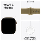 Apple Watch Series 12 42mm Dark Bronze Aluminium Case GPS Olive Sport Band (M/L)