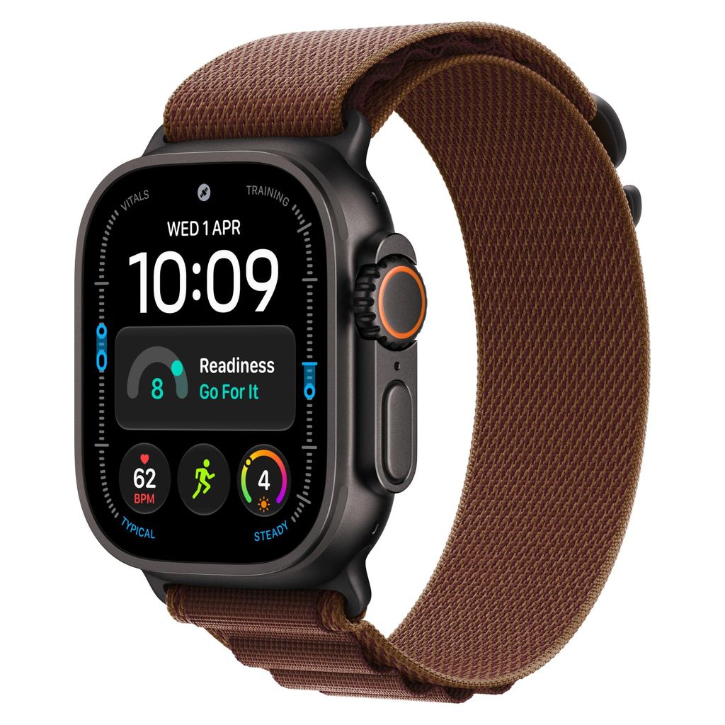 Apple Watch Ultra 4 49mm Black Titanium GPS + Cellular Burgundy Alpine Loop (M)