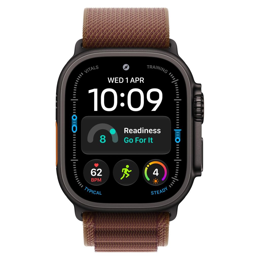 Apple Watch Ultra 4 49mm Black Titanium GPS + Cellular Burgundy Alpine Loop (M)