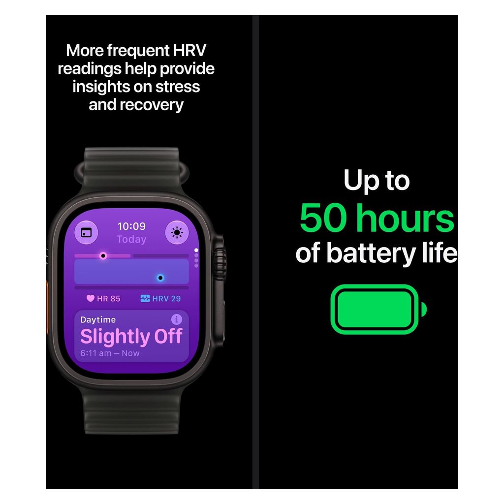 Apple Watch Ultra 4 49mm Black Titanium GPS + Cellular Burgundy Alpine Loop (L)