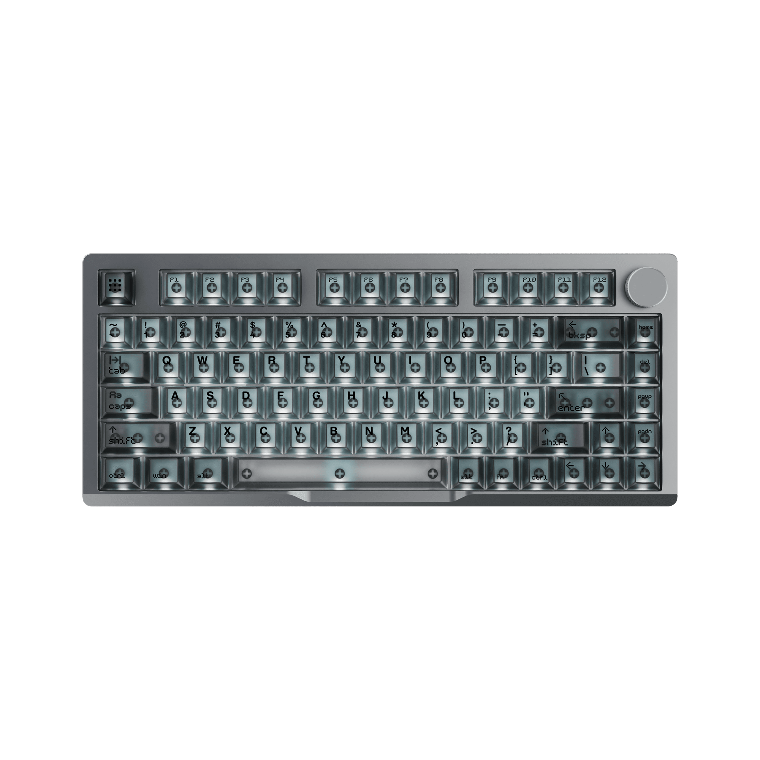VOICSKY APEX 75 Wireless Anodized Aluminium Keyboard (Dark) (Tone Linear Switch)