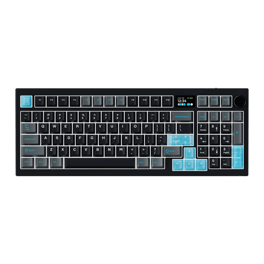 VOICSKY ECHO 96 Wireless Keyboard w/ Dynamic Screen (Dark) (Tone Linear Switch)