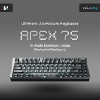 VOICSKY APEX 75 Wireless Anodized Aluminium Keyboard (Dark) (Tone Linear Switch)