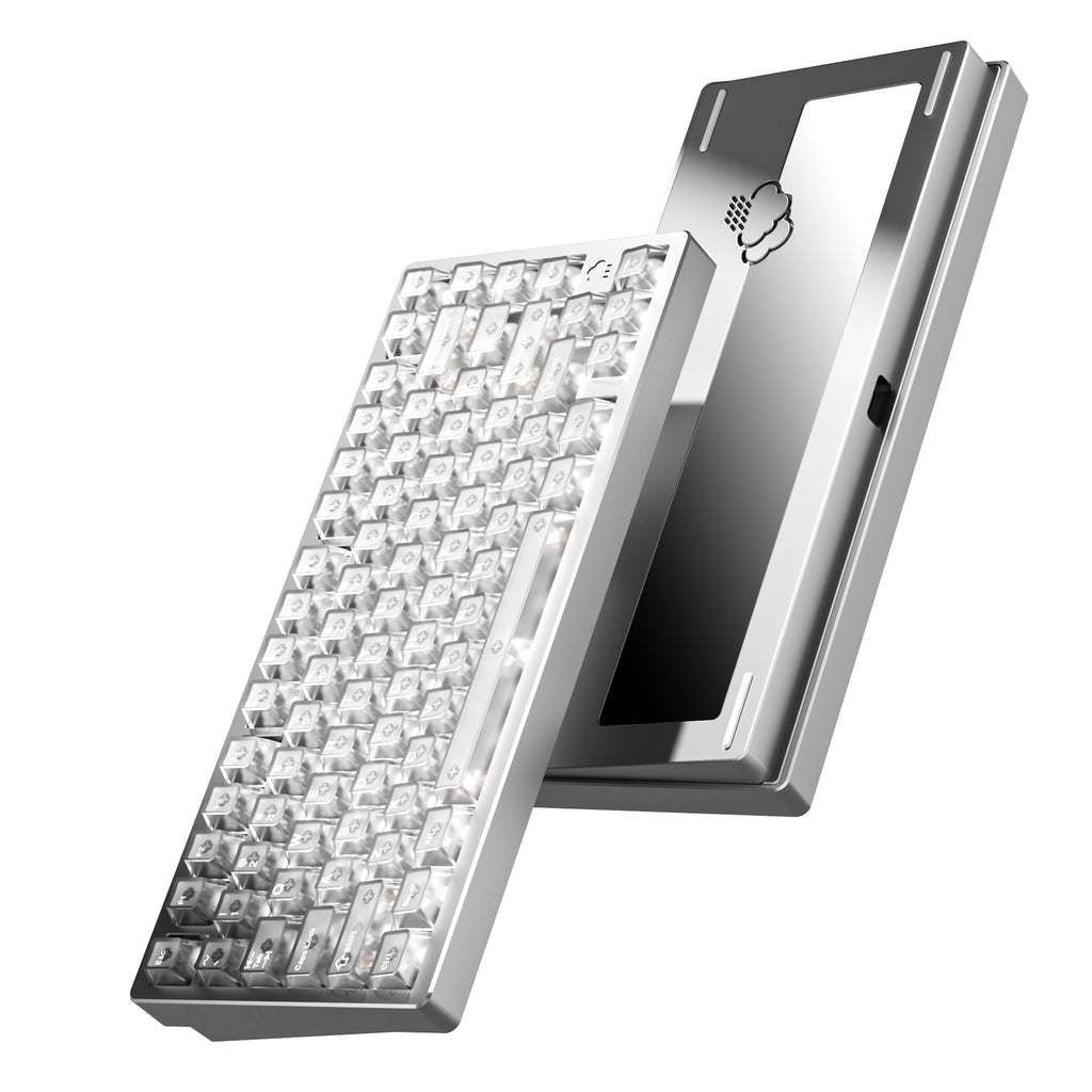 WOBKEY Rainy 75 Aluminum Wireless Keyboard (Secret Silver) (Mango Switch)