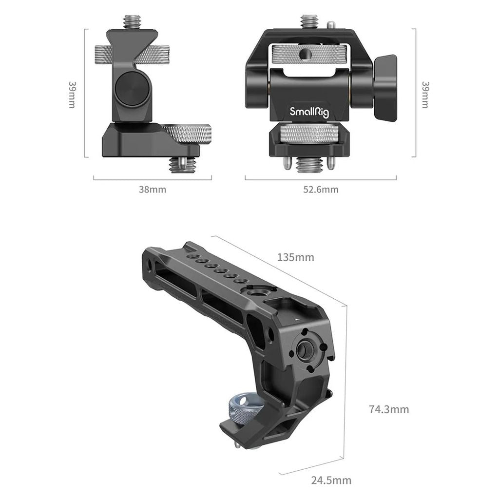 SmallRig Top Handle with Monitor Support Kit (Compatible with ARRI 3/8''-16