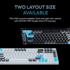 VOICSKY ECHO 96 Wireless Keyboard w/ Dynamic Screen (Dark) (Tone Linear Switch)