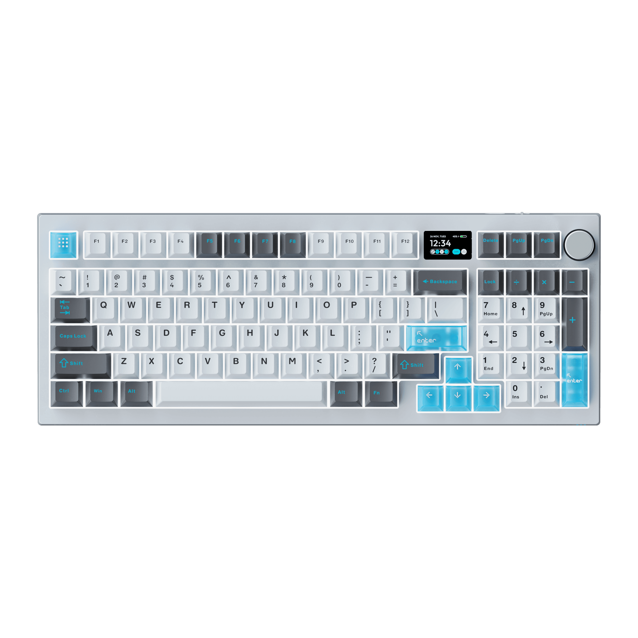 VOICSKY ECHO 96 Wireless Keyboard w/ Dynamic Screen (Light) (Tone Linear Switch)