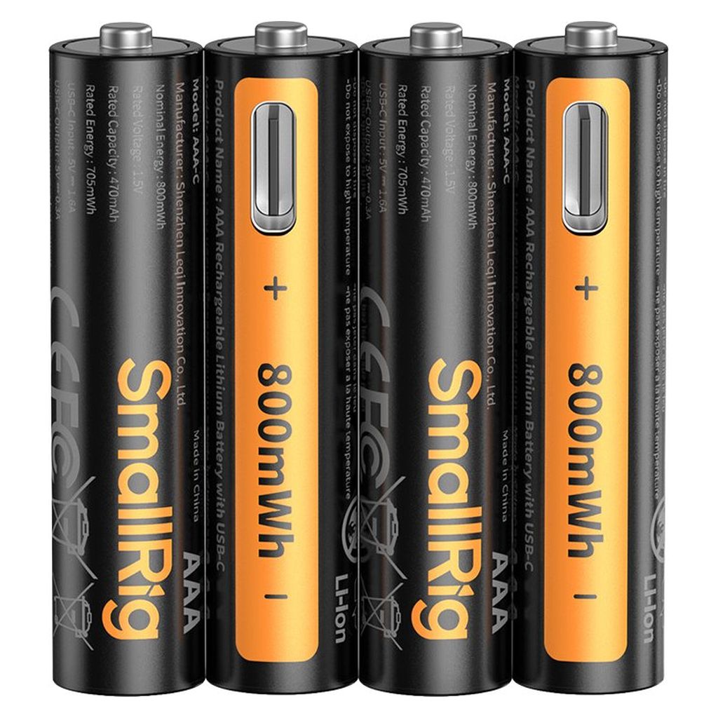 SmallRig AAA Rechargeable Lithium Battery with USB-C 5769