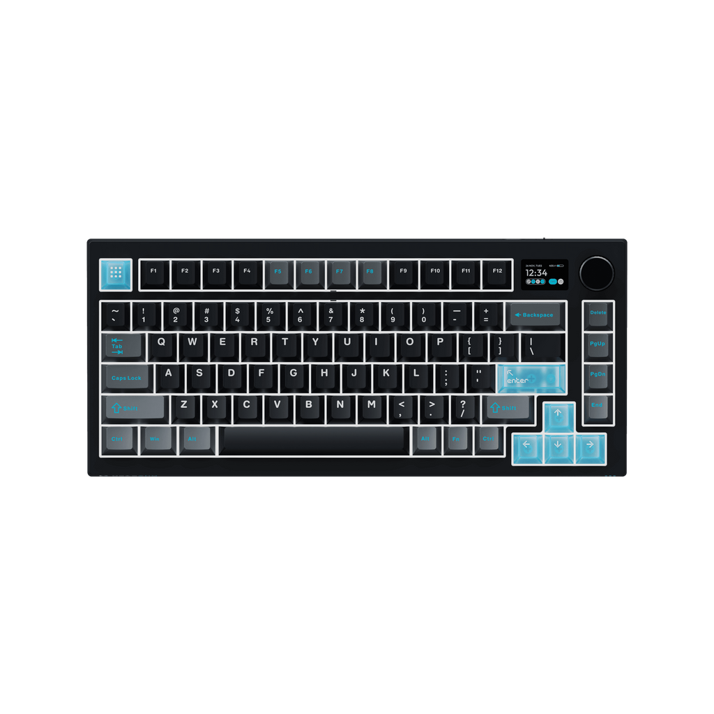 VOICSKY ECHO 75 Wireless Keyboard w/ Dynamic Screen (Dark) (Tone Linear Switch)