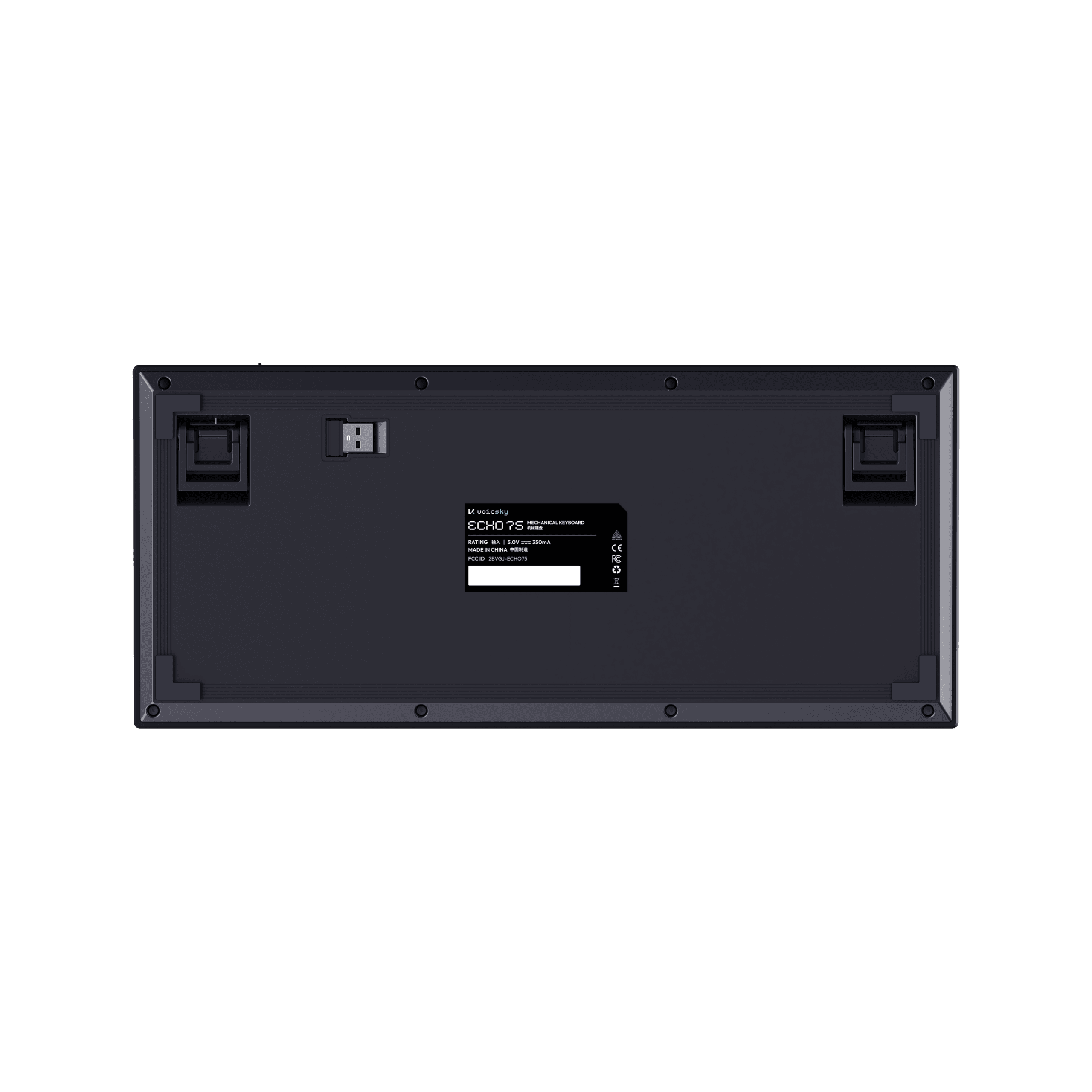 VOICSKY ECHO 75 Wireless Keyboard w/ Dynamic Screen (Dark) (Tone Linear Switch)