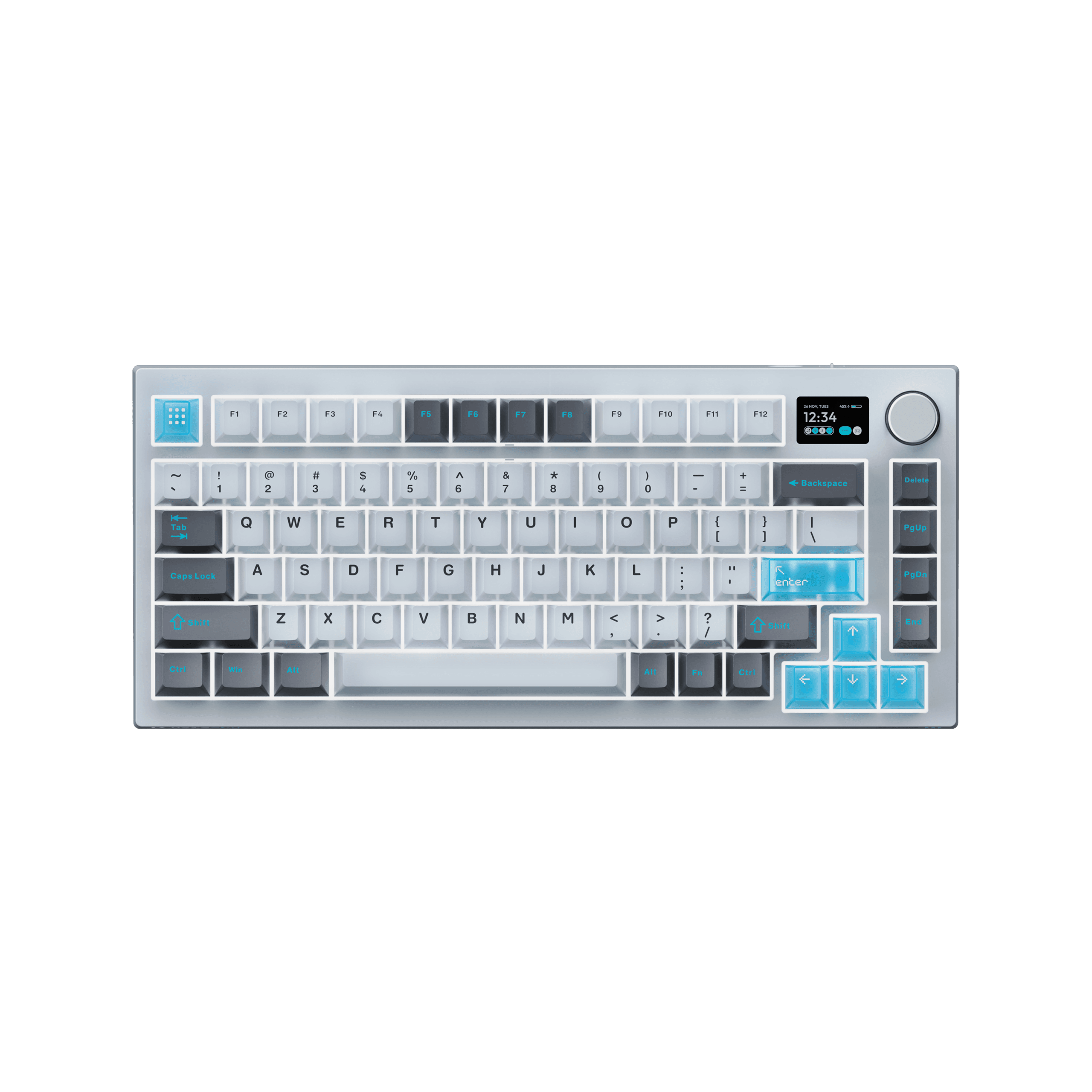 VOICSKY ECHO 75 Wireless Keyboard w/ Dynamic Screen (Light) (Tone Linear Switch)