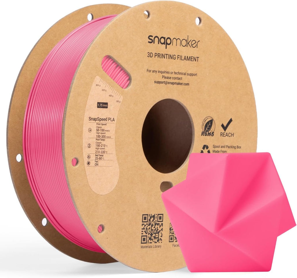 Snapmaker SnapSpeed 1kg PLA Filament with RFID - Pink