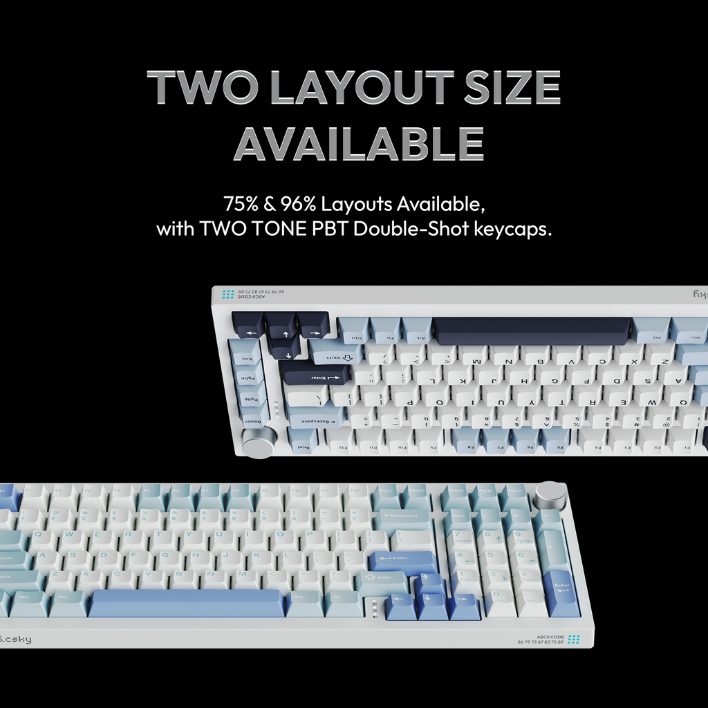 VOICSKY PULSE 96 Wireless Keyboard (Sunset) (Cloudy Tactile Switch)