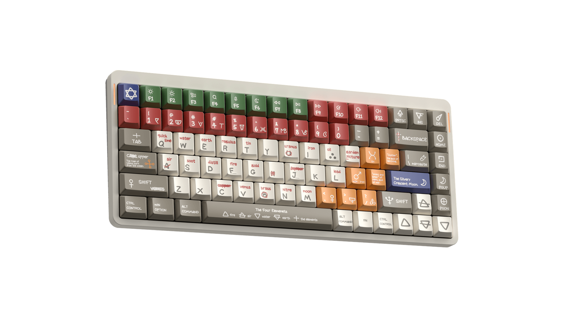 NuPhy Berry profile Alchemical Manuscripts Dye-Sub PBT Keycaps - 126 keys