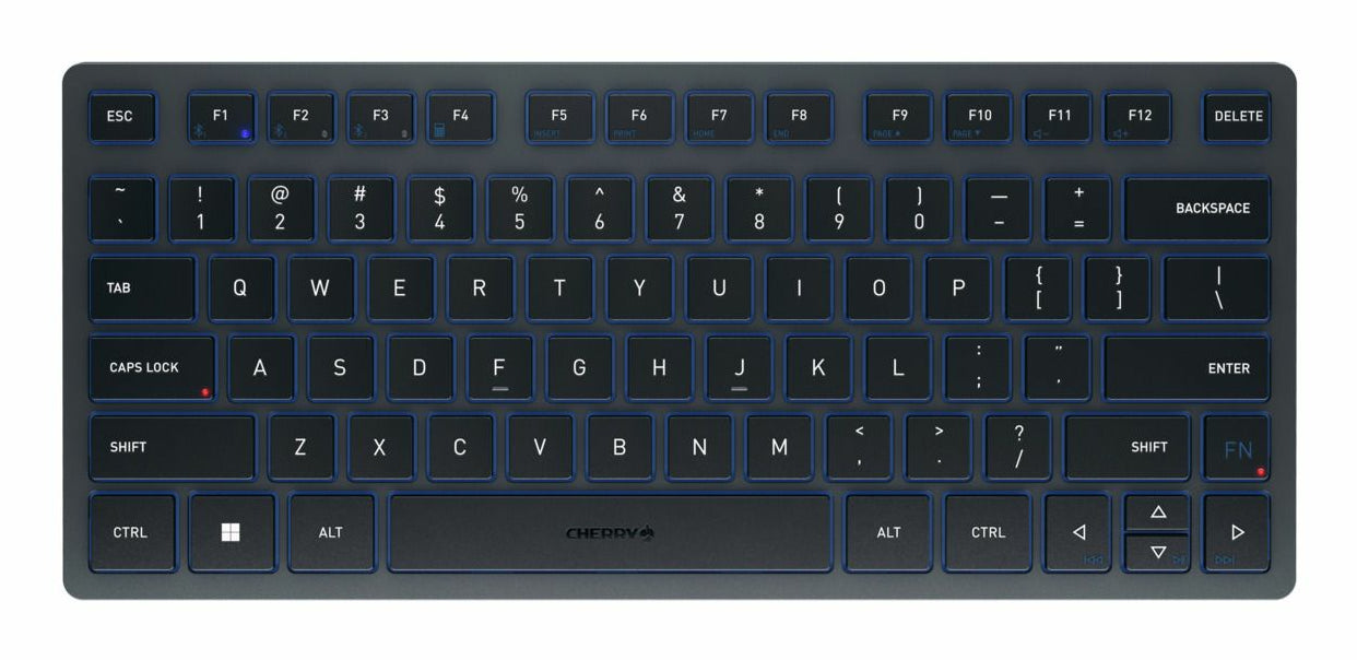 Cherry KW 7100 MINI BT 75% Compact Bluetooth Office Keyboard (Black)