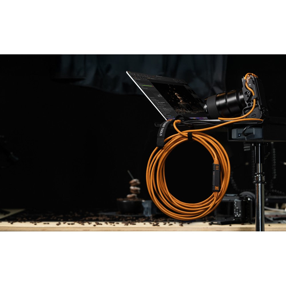 Tether Tools Leverlock Kit 10G Straight to Straight - 4.6m - Orange