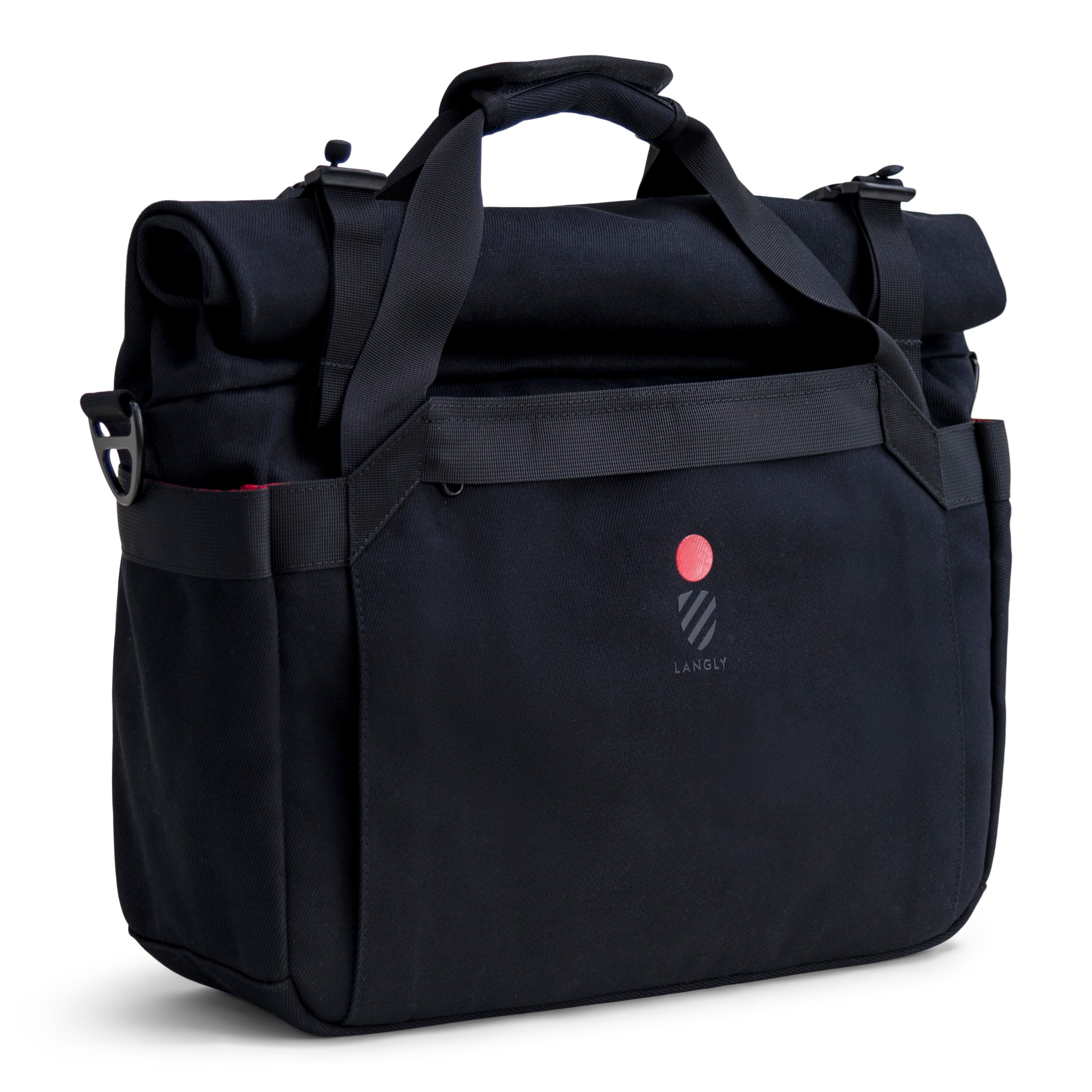 Langly x Leica Weekender Flight Bag with Camera Cube - Black