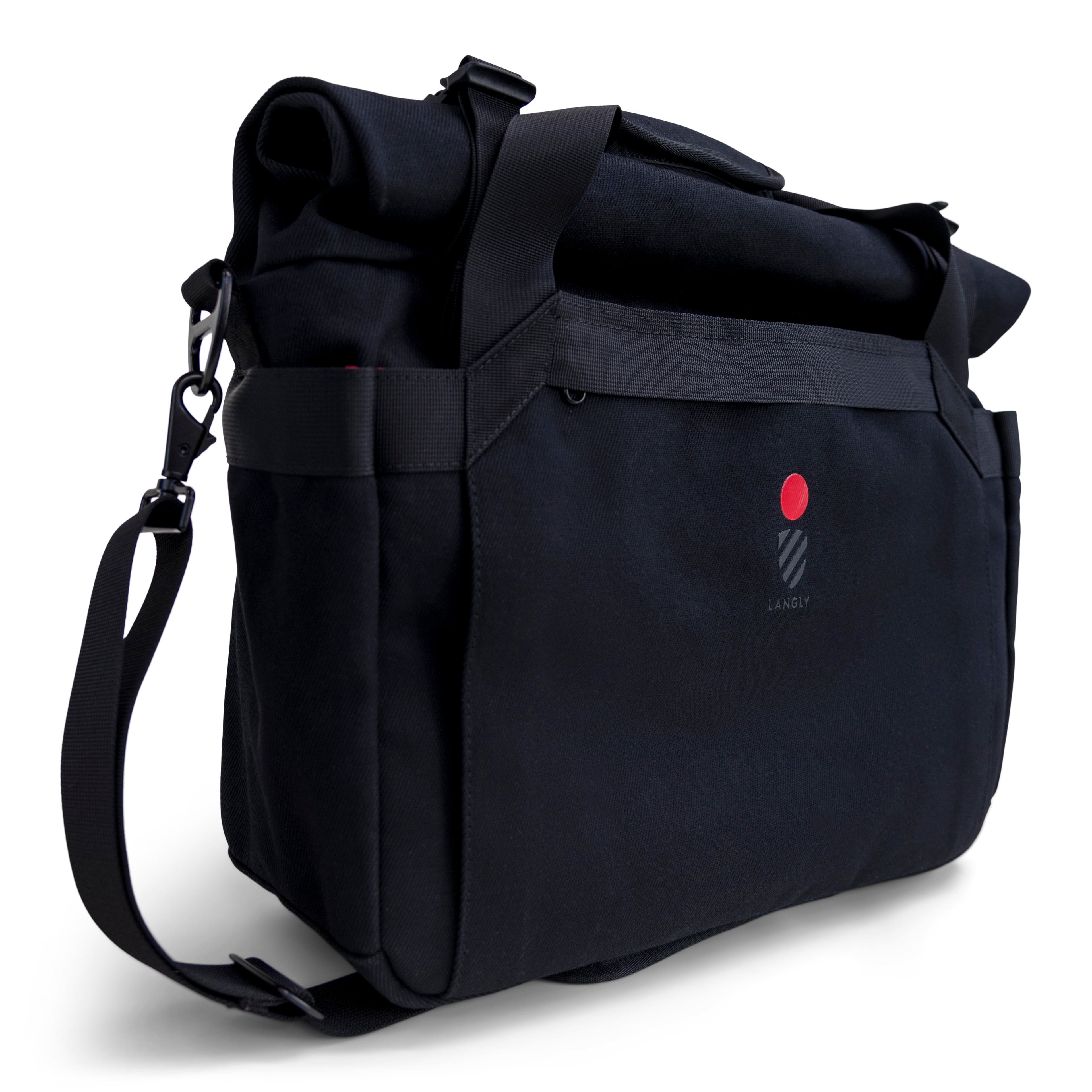 Langly x Leica Weekender Flight Bag with Camera Cube - Black