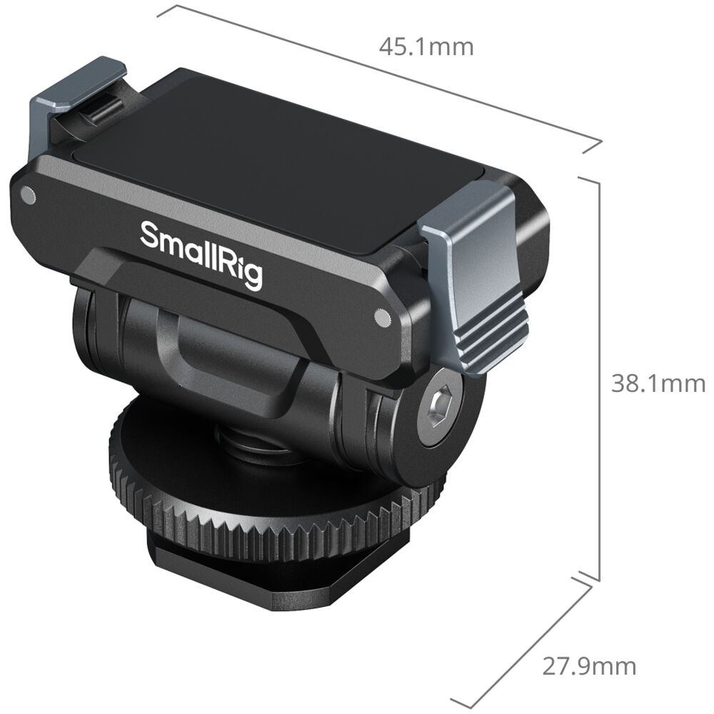 SmallRig Quick Release Support for DJI Osmo360 / Action 5 Pro / 4 / 3 with Cold Shoe Adapter