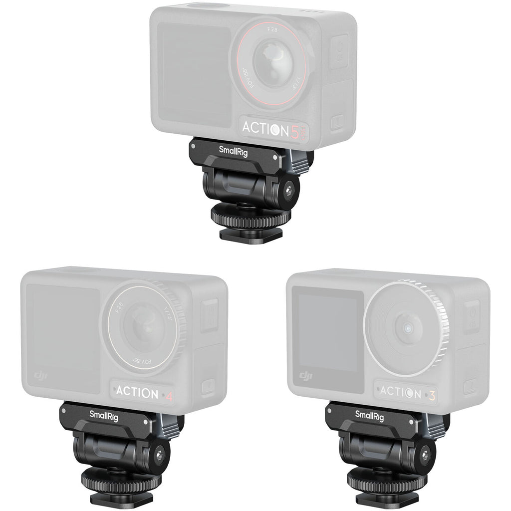 SmallRig Quick Release Support for DJI Osmo360 / Action 5 Pro / 4 / 3 with Cold Shoe Adapter