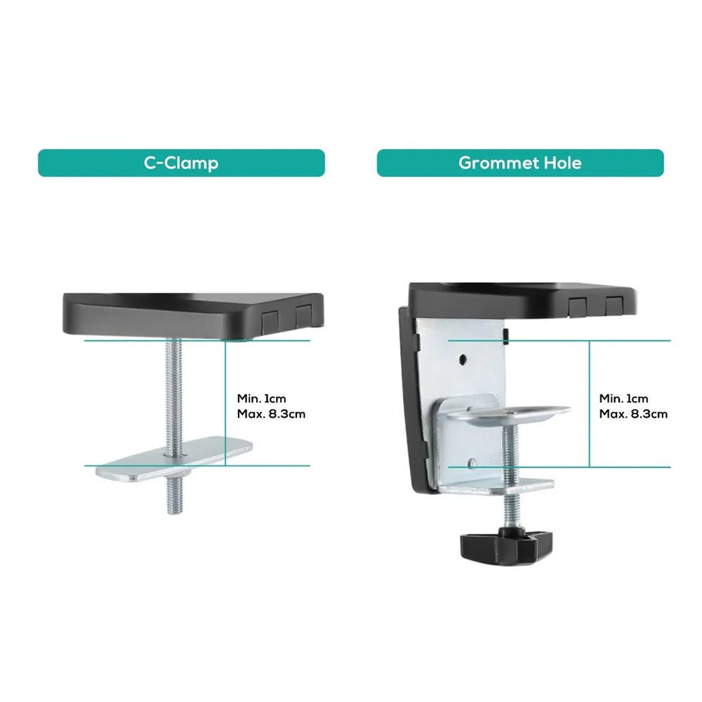 mbeat actiVIVA ErgoLife Triple Monitor Screen Gas Spring Monitor Arm