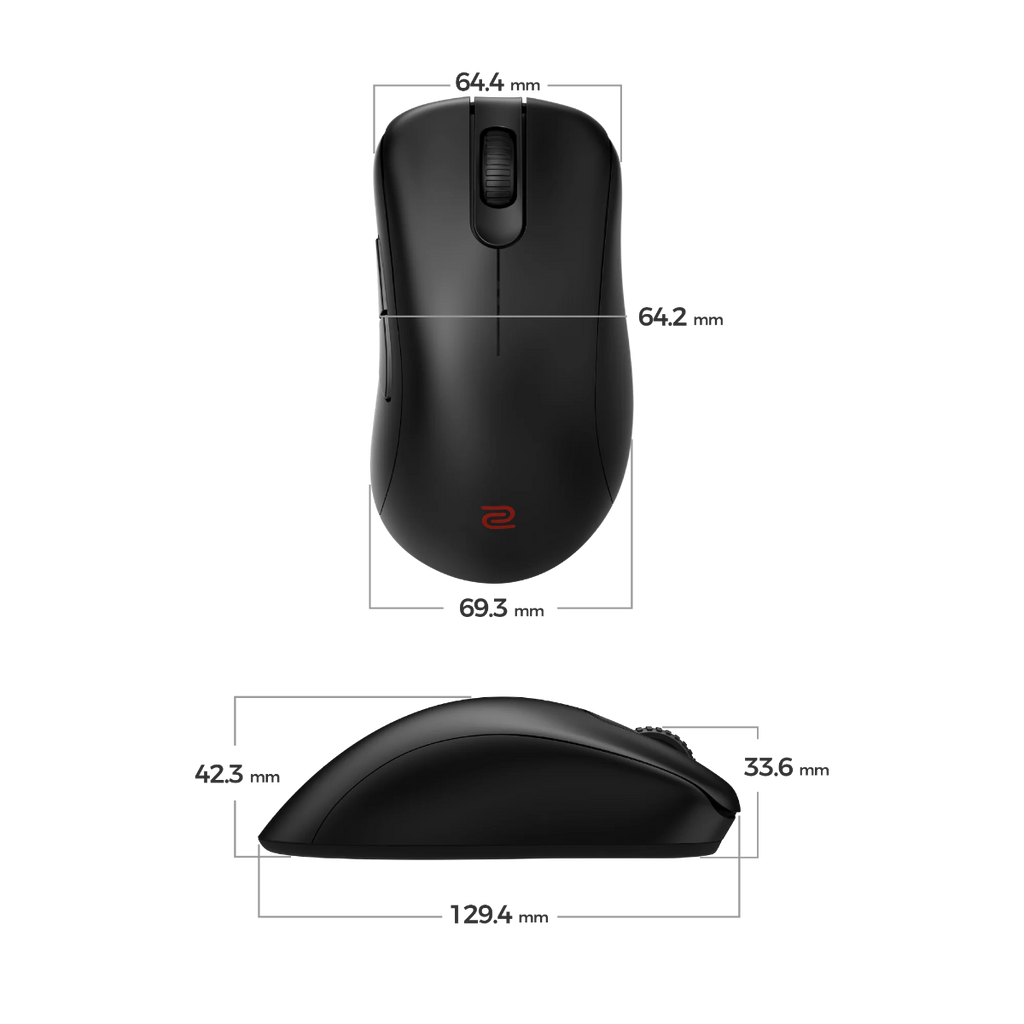 Open Box BenQ ZOWIE EC1-DW 4K Wireless Mouse For Esports (Large) (Black)