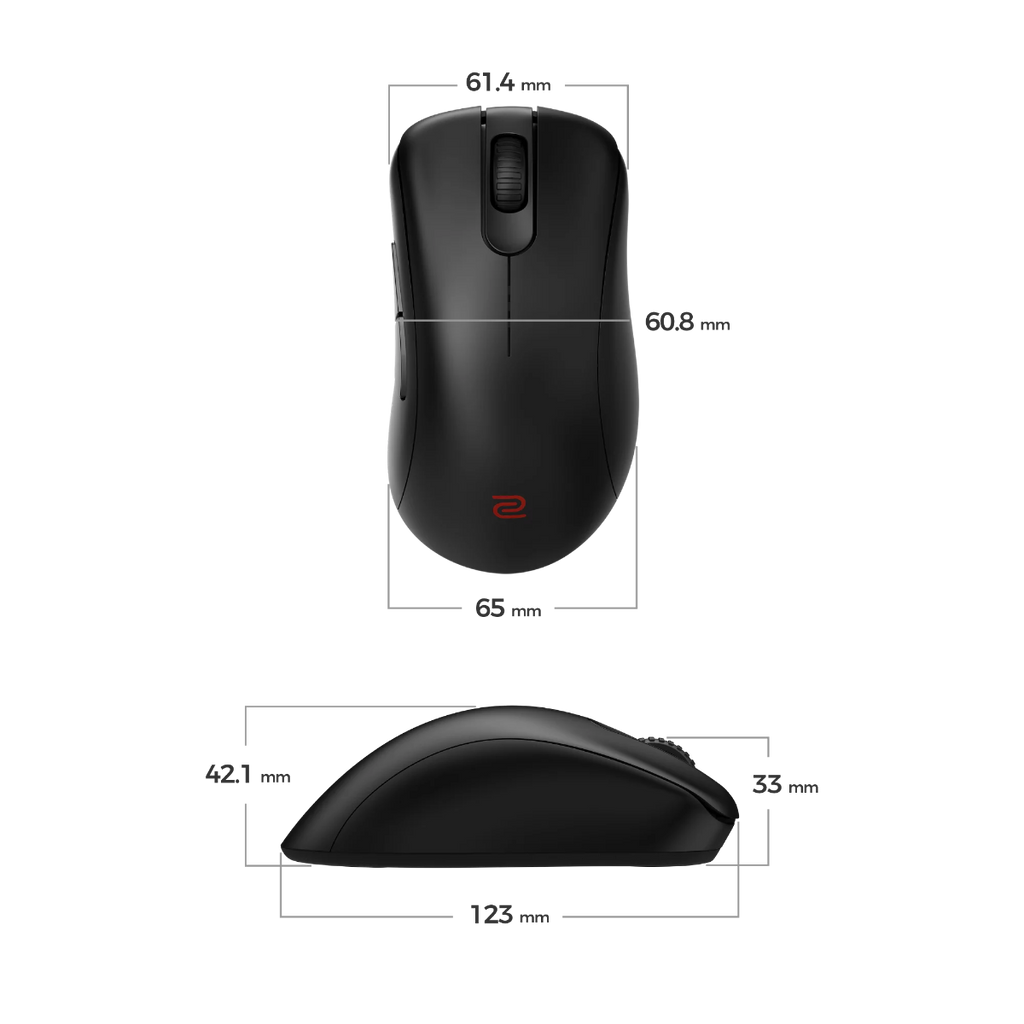 BenQ ZOWIEEC2-DW 4K Wireless Mouse For Esports (Medium) (Black)