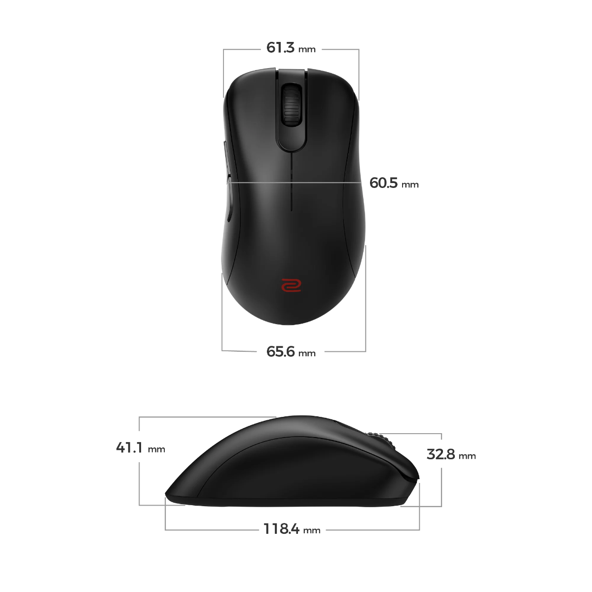 BenQ ZOWIEEC3-DW 4K Wireless Mouse For Esports (Small) (Black)