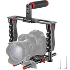EEWER CG-MF Camera Video Cage with Top Handle - Red