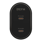 EFM 35W Dual Port Wall Charge with Power Delivery and PPS (Black)
