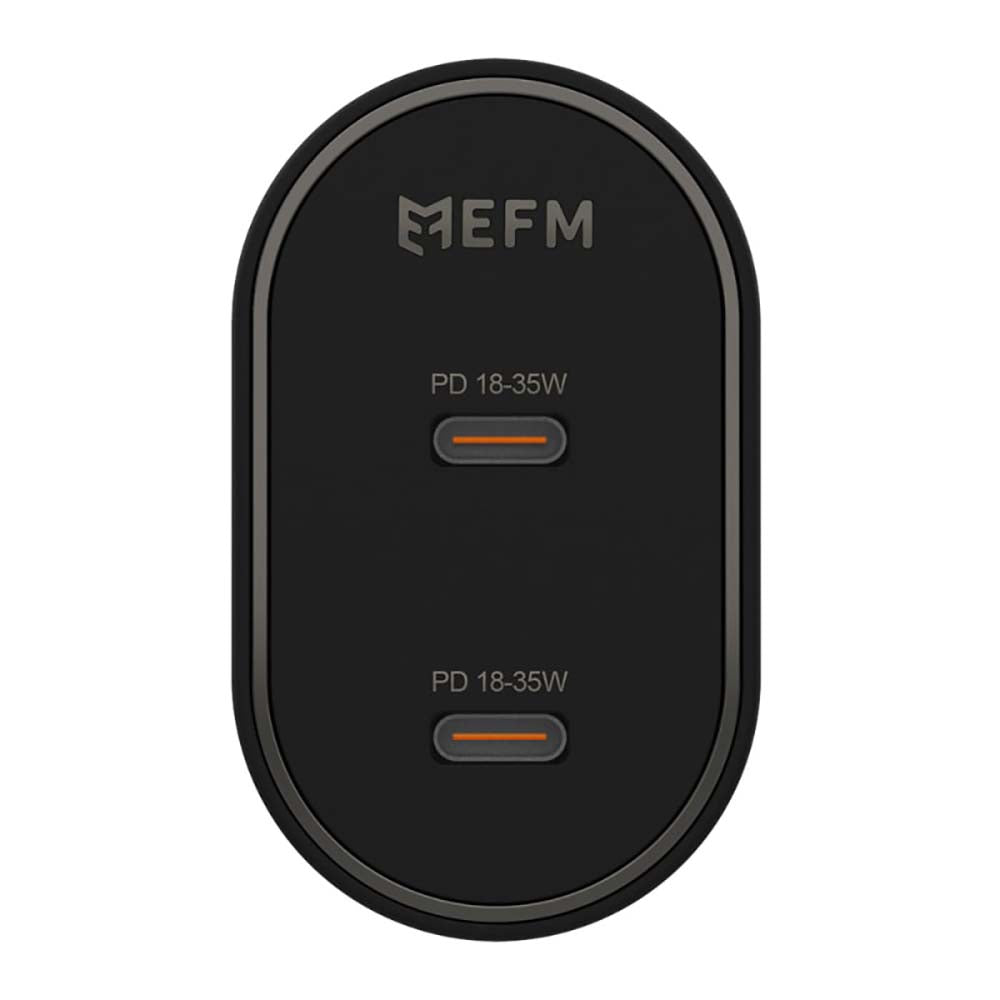 EFM 35W Dual Port Wall Charge with Power Delivery and PPS (Black)