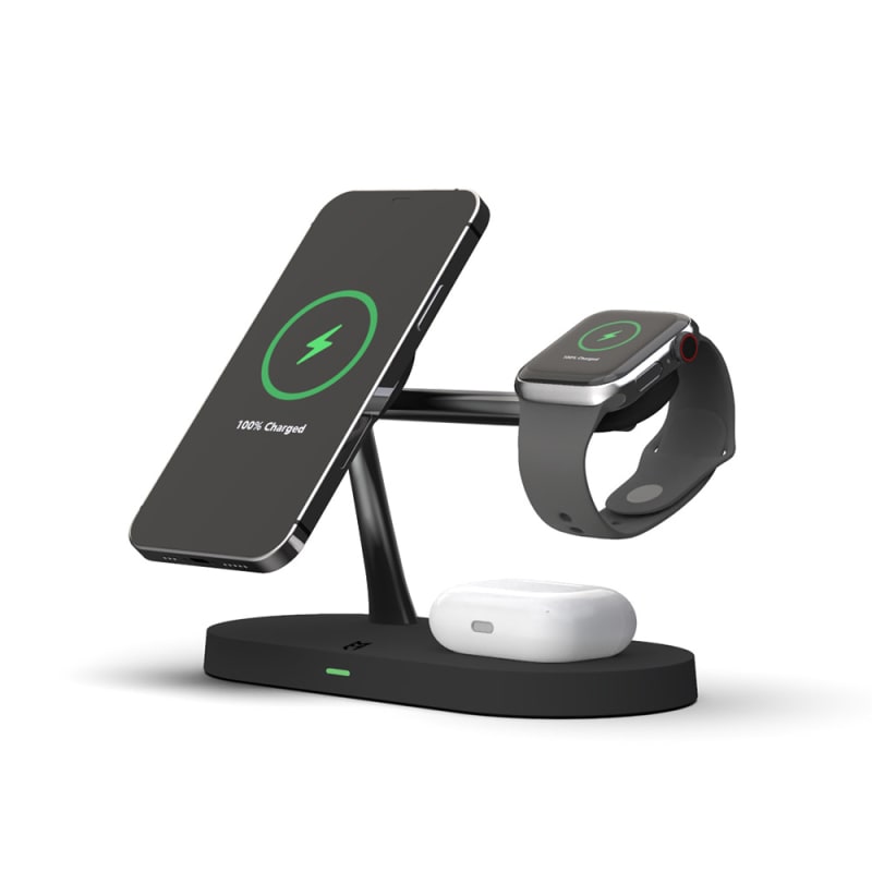 EFM FLUX 4-in-1 Charging Dock with 42W Wall Charger Charcoal