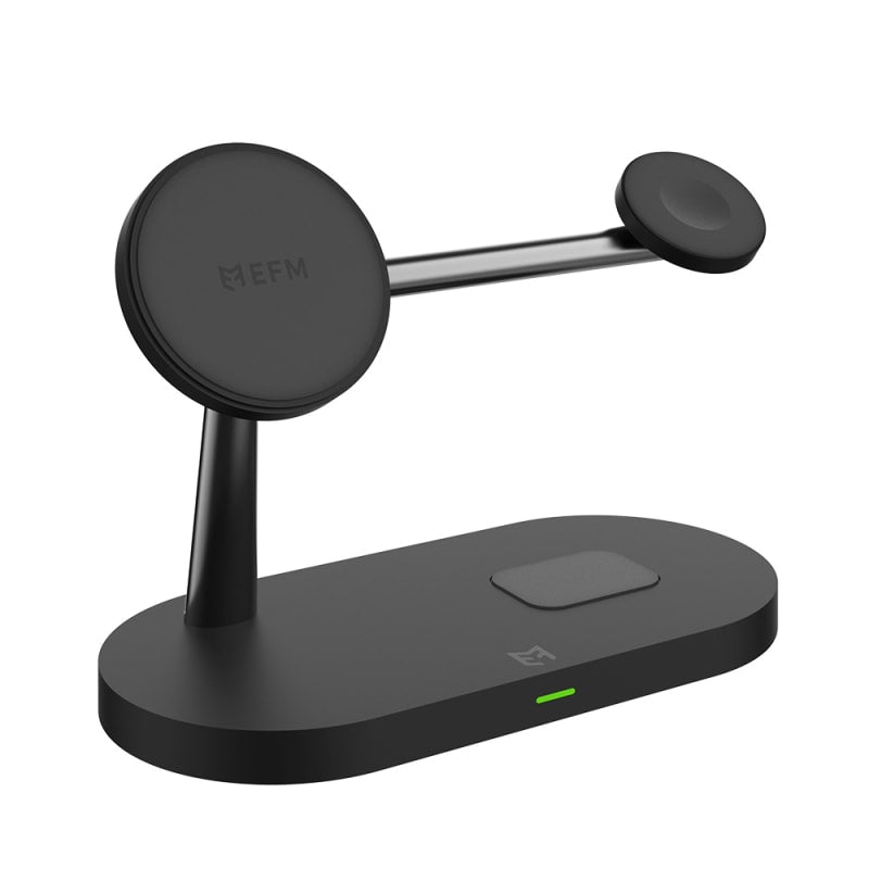 EFM FLUX 4-in-1 Charging Dock with 42W Wall Charger Charcoal