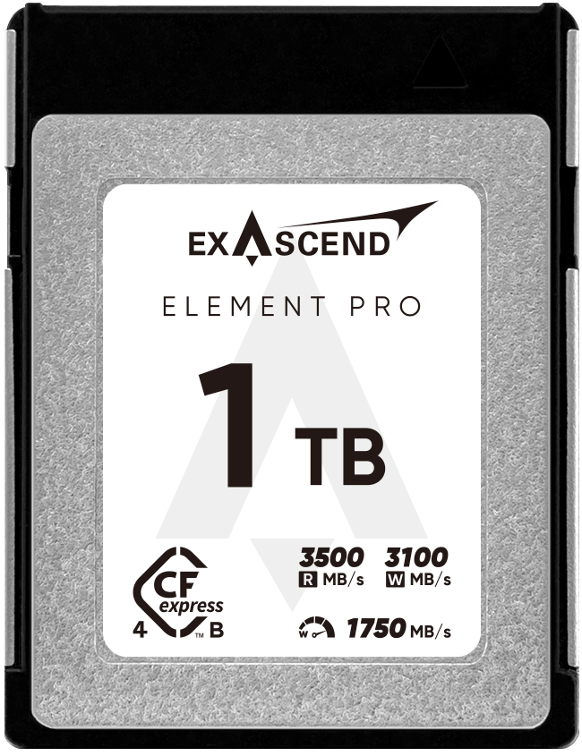 Exascend ELEMENT PRO 1TB CFexpress 4.0 Type B Card