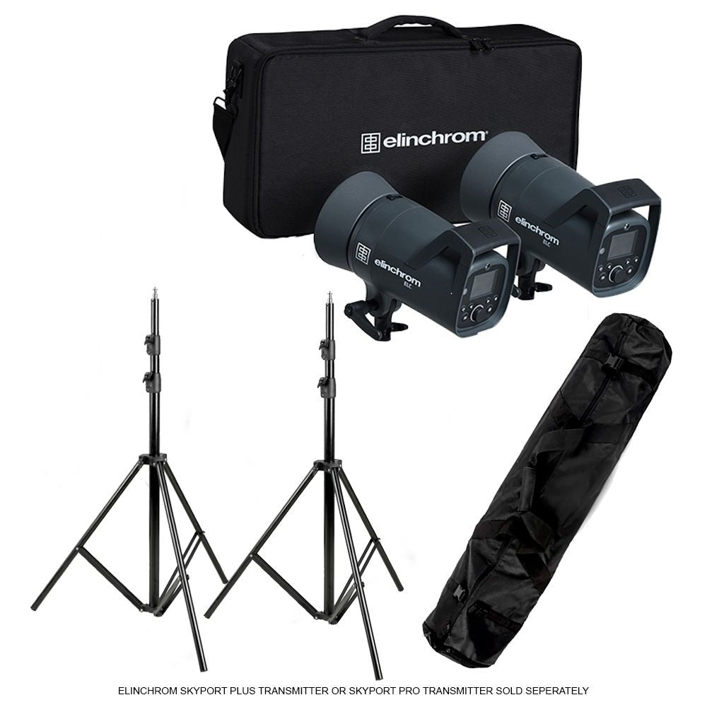 Elinchrom ELC 125/500 Flash Set + Stand Set