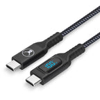 Bonelk 1.5m USB-C to USB-C Long Life Digital Cable 100W (Black) 