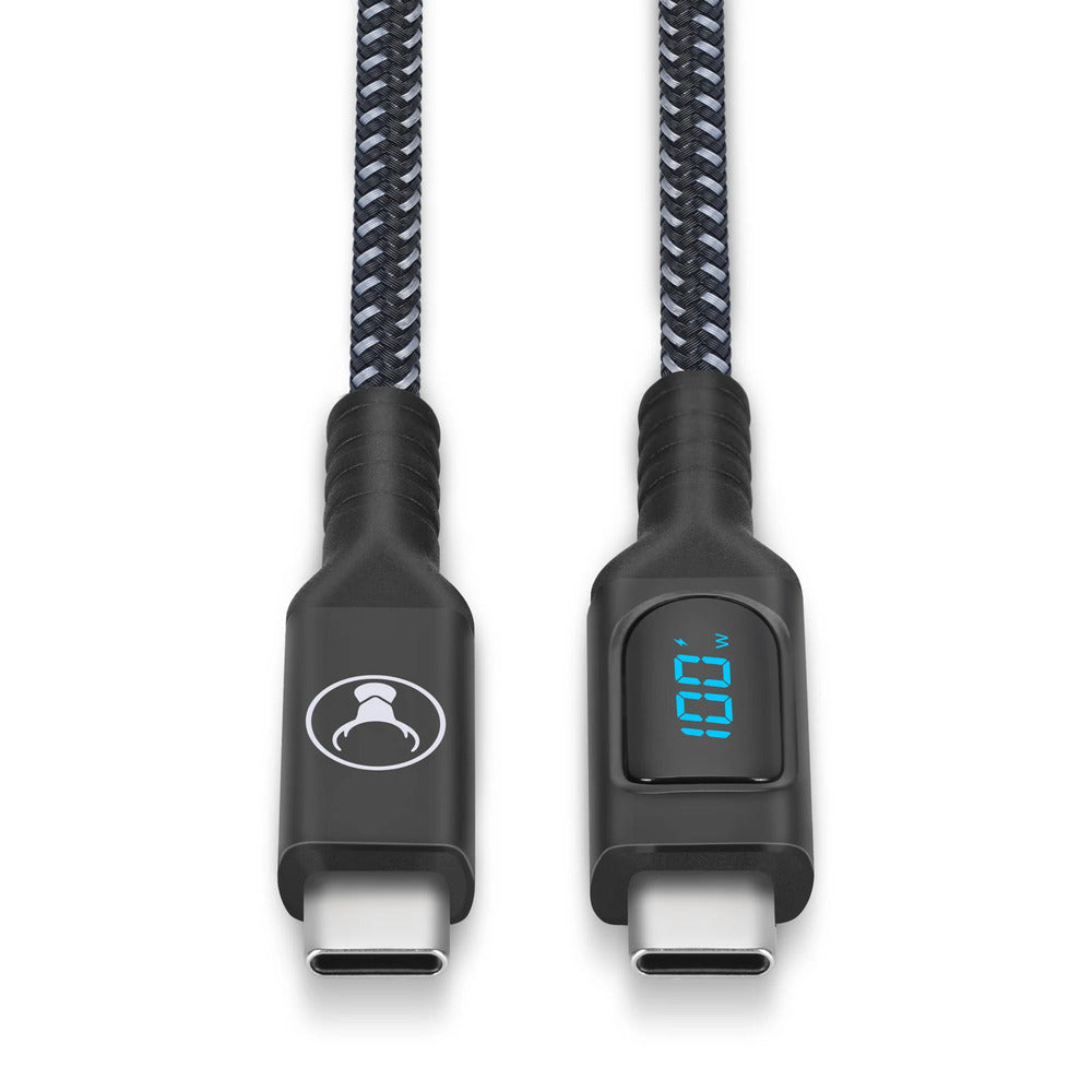 Bonelk 1.5m USB-C to USB-C Long Life Digital Cable 100W (Black) 