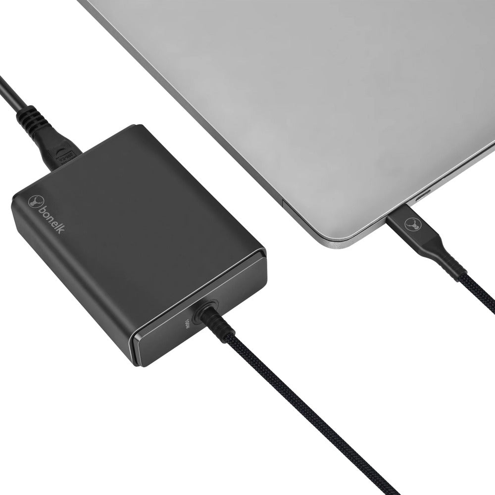 Bonelk GaN Desktop Charger USB-C LL Cable PD 3.0 100W (Black)