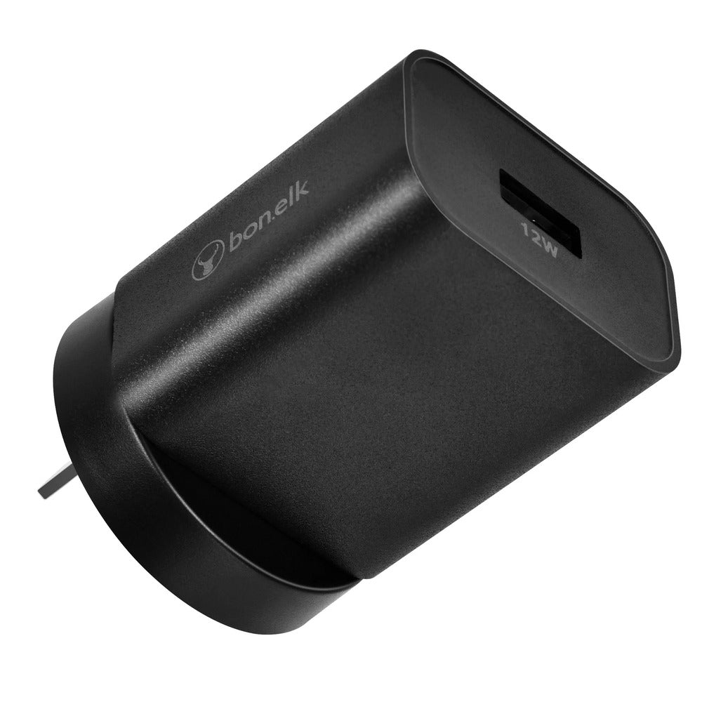 Bonelk USB-A Wall Charger 12W (Black) 