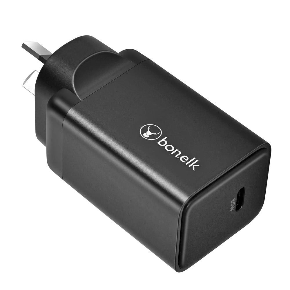 Bonelk 65W PD GaN Wall Charger (Black) 