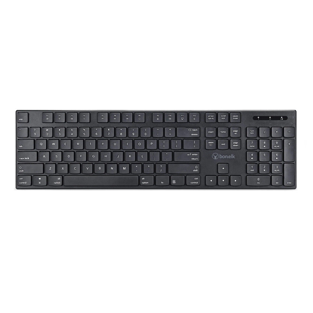 Bonelk KM-314 Slim Wireless Keyboard and Mouse Combo (Black)
