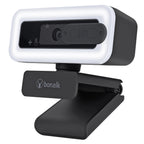 Bonelk USB Webcam Pro LED Clip On 1080p (Black) 
