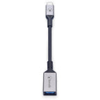 Bonelk 15cm Long-Life USB-C to USB-A Adapter (Space Grey)