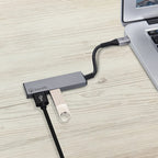 Bonelk 15cm Long-Life USB-C to USB-A Adapter (Space Grey)